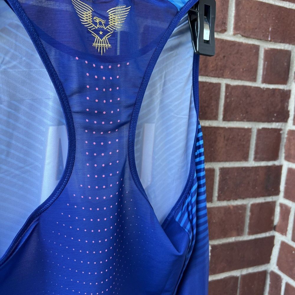 Nike Pro Elite Team Issue USA Olympics Speedsuit Track (898166-xxx) Womens Large - Picture 3 of 7